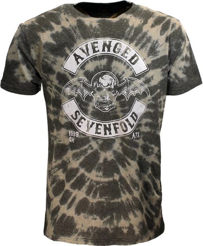 Avenged Sevenfold a7x Deathbat Crest Dip Dye T-Shirt - Officiële Merchandise - M