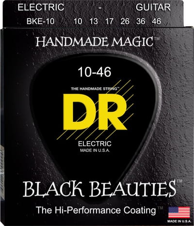 DR Strings BKE-10 Black Beauties Coated Elektrische Gitaarsnaren (10-46)