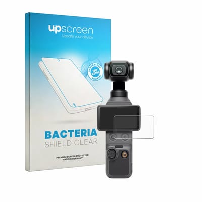 upscreen - Screenprotector voor DJI Osmo Pocket 4 - Folie Beschermfolie transparant antibacterieel