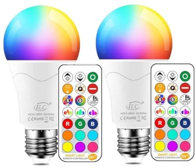 E27 LED Lamp met Afstandsbediening - 1050 Lumen, RGB Kleurverandering, Warm Wit
