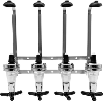 Purepeak Drankdispenser Geschikt voor 4 Flessen - Bar Butler - Shot Dispenser 25 ml - Bar Accessoires