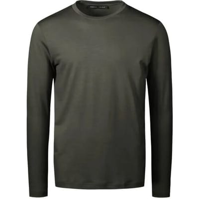 Formal Friday Ultrafine Merino Long sleeve T-Shirt (Maat - M, Kleur - Army)