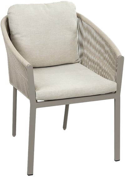 9-delige tuinset | 8 Elvira tuinstoelen (Camel) | Tuintafel Cadiz 280x115cm (Camel)