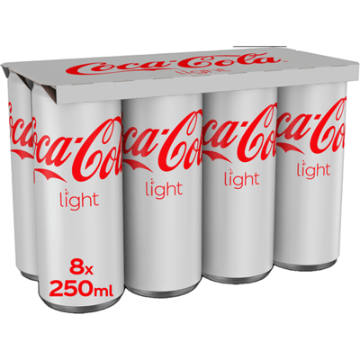 Coca-Cola Zero Sugar Frisdrank - 8 x 250 ml