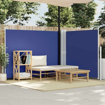 vidaXL - Windscherm - uittrekbaar - 140x1000 - cm - blauw