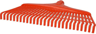 Excellent - Blad- Tuin- en Gazon hark - 40 CM - Handhark - Grashark - Hark zonder steel - 27 tanden - Rood