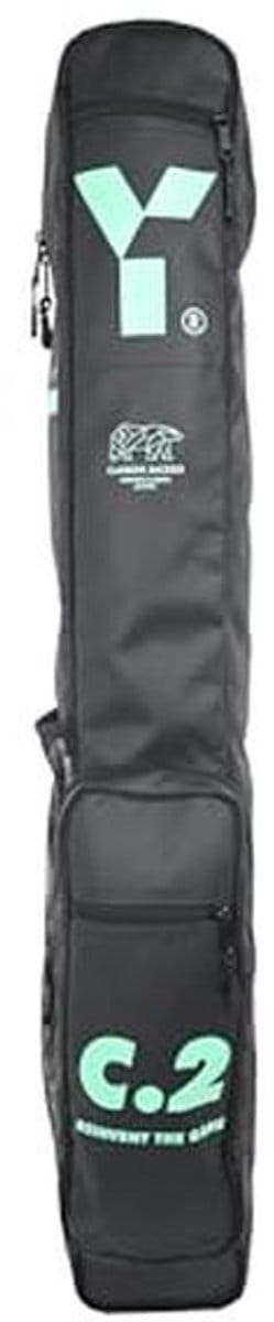 Hockey Stick Bag met Gewatteerde Riem voor Juniors - Ruimte voor 2 Sticks en Extra Compartimenten, 30L, Zwart/Teal