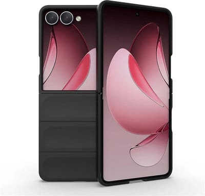 MobyDefend Hoesje - Geschikt voor Samsung Galaxy Z Flip 7 - TPU Gripcase - Zwart