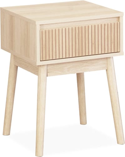 sweeek - Nachtkastje houtdecor 1 lade