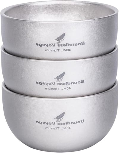 Dubbelwandige Mini Cup van Titanium, 40ml, Isolerende Theekopjes, Perfect voor Espresso, Whisky en Cadeaus, Vaatwasserbestendig, Lichtgewicht en Duurzaam