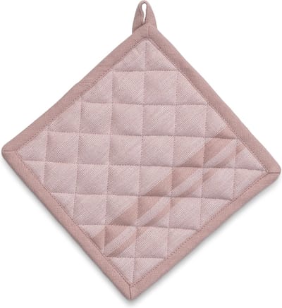 Pannenlap, Katoen, Roze met Streep, 20 x 20 cm - Kela | Tia