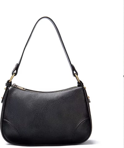 Tas Dames Schoudertas Handtas Leer Zwart - Urban U®