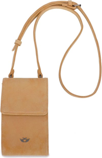 Fritzi aus Preußen Schoudertas Vintage Flap02 Crossbody Honey Mustard Geel