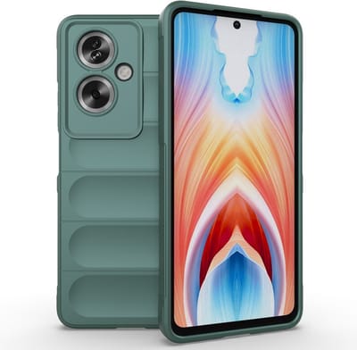 Coverup Hoesje - Geschikt voor OPPO A79 5G Hoesje - Coverup Hands-On Rugged Back Cover - Groen