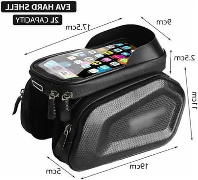 Fietstas Bovenbuis - Frame Tas - Fietsen Opslag - Touchscreen Compatibel - Normaal - Mat Zwart