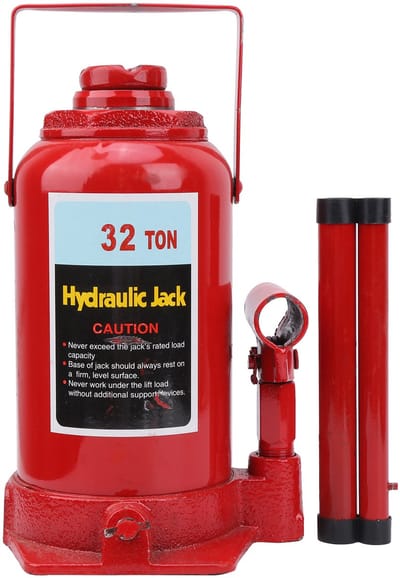 Hydraulische Potkrik – 32 Ton – Heavy Duty Stalen Constructie – 250-470 mm Hefhoogte – Voor Auto Reparatie en Werkplaats