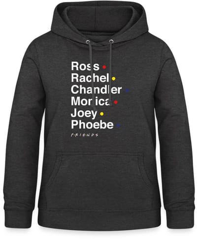 Friends Characters Names Hoodie Dames