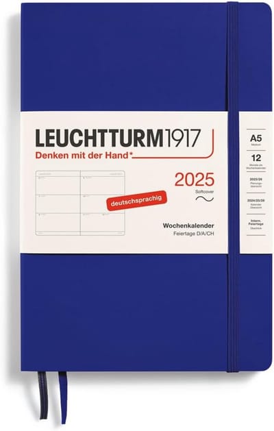 Weekkalender A5 Softcover 2025 Duits Dagoverzicht