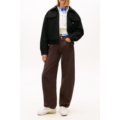 Tommy Hilfiger Ovs Wool Zip Jacket Black Size: XS | Bomber Jackets Outlet | Dames | Zwart