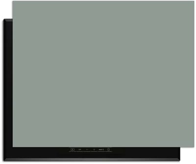 KitchenArt - Iceberg Green – Inductie Beschermer - 76x51.5 cm - Kookplaat Beschermer - Luxe Afdekplaat Inductieplaat - Anti-slip & Oprolbaar - Beschermmat Inductiekookplaat