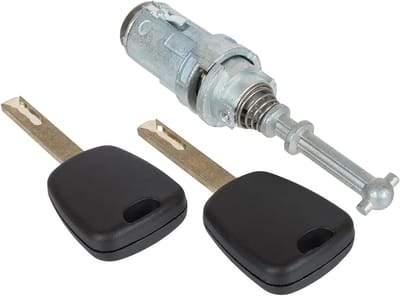Cilinderslot met 2 Sleutels voor Deur en Achterklep, Geschikt voor Citroen C2/C3, Veiligheidsslot en Deurslot Cilinder Set