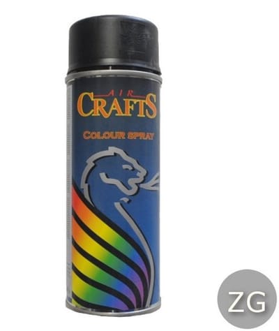 Motip aircrafts zijdeglans lak RAL 9005 diepzwart - 400 ml.