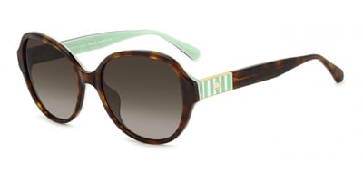 Kate Spade KS EMALIE 2/G/S HAVANA GREEN/ BROWN SHADED POLARIZED 56/18/140 Damenbrillen Zonnebrillen