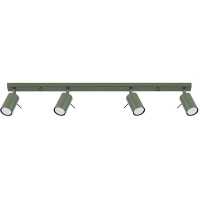 Sollux Lighting Plafondlamp Ring - GU10 - olijfgroen - staal - 17x81x6cm