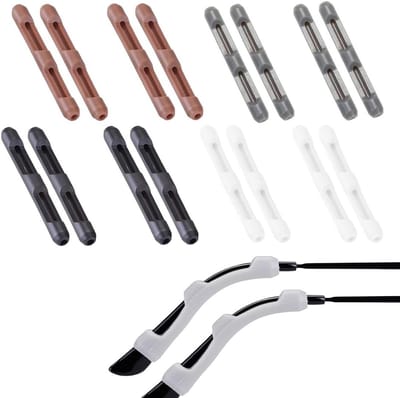 8 Paar Beschermende Oorbeschermers van Silicoon voor Brillen, Comfortabele Houder voor Lezen, Zonnebrillen en Sportbrillen, Ideale Accessoires voor Brillendragers
