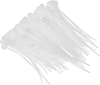 300 Stuks Zelfsluitende Nylon Kabelbinders - Dunne Mini Knoopjes voor Draadbeheer, Zware Kwaliteit voor Binnen en Buiten, Tuin en Werkplaats