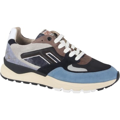 Floris Van Bommel Sfm-10154 De Treener Sneakers - Suède - Heren - Blauw - Maat 40⅔