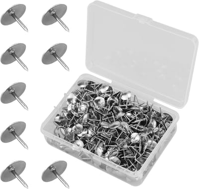 500x Stevige Duimspijkers - Metalen Punaise Set voor Kantoor, Muur & Kurkplaat