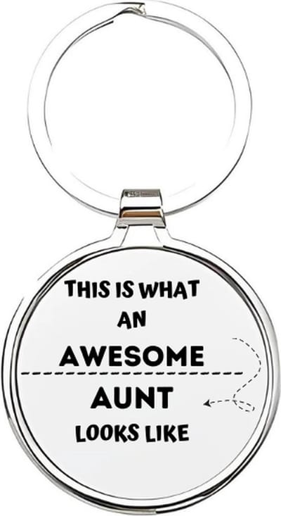 Akyol - this is what an awesome aunt looks like Sleutelhanger - Tante - de leukste tante - tante sleutelhanger - sleutelhanger - sleutelhanger voor tantes - familie sleutelhanger - verjaardagscadeautje - cadeau voor de liefste tante - 4 x 7,5 CM