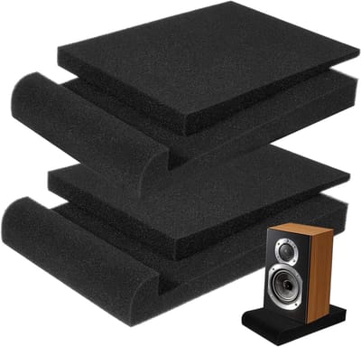 Trillingsmatten - Geluidsisolatie Pads - Rustige Omgeving Creëren - Effectieve Geluidsreductie - 2 stuks 28x19cm - Zwart