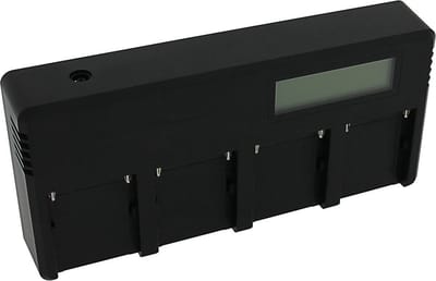 Snellader geschikt voor 4 accu's Sony L-serie (NP-F550, NP-F750, NP-F960, NP-F970)