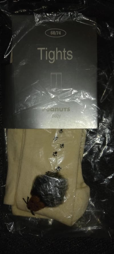 Baby legging - maillot - muis - 68/74 ecru