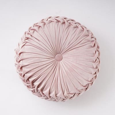 Europese stijl rond effen rood grijs blauw roze beige groen zitkussen fluwelen stof rugkussen bankkussen bedkussen 35*35*15cm