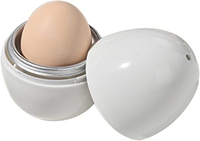 Magnetron Eierkoker - Stoompan Keukenapparaat - Snel Eieren Koken - BPA-vrij Duurzaam Materiaal - 18 cm - 1 ei