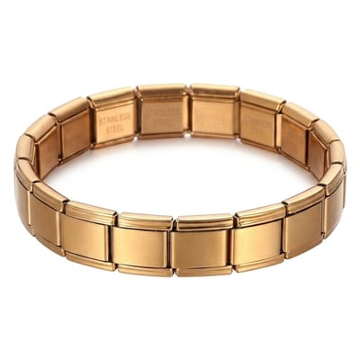 Goudkleurige heren armband – schakelontwerp – metaal
