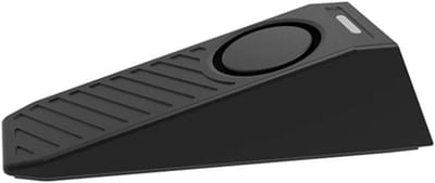 Draagbare Deurstopper - Alarm Beveiliging - Reis Veiligheid - 130dB Alarm - 10x4x3 cm - Zwart
