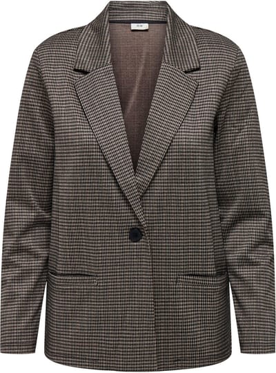 Jacqueline de Yong Blazer Jdygeggo Hugh L/s Check Blazer Jrs 15300777 Cobblestone Dames Maat - S