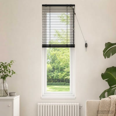 vidaXL - Venetiaanse - jaloezie - Zwart - 55 - x - 160 - cm - 35 - mm