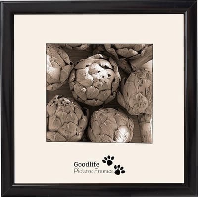Fotolijst Merano 30x30 Zwart - Normaal glas - 12 mm breed profiel - Goodlife Picture Frames