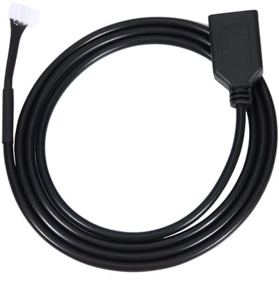 Dailygoods - Dailygoody - AUX-kabel 207 - USB-adapter voor autoradio - Hoogwaardige kwaliteit - Zwarte kabel - Radio-interfacekabel - Geschikt voor C2 C3