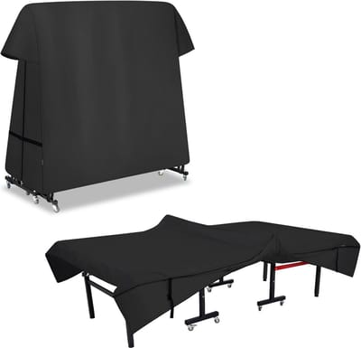 Tafeltennis Tafelhoes Waterdicht | Geschikt voor Vouw- en Platte Tafels | 165 cm L x 60 cm B x 62 cm H | Zwart