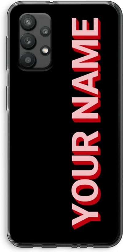Gepersonaliseerd - Case Company® - Hoesje geschikt voor Samsung Galaxy A32 4G hoesje - Namecase - Soft Cover Telefoonhoesje - Bescherming aan alle Kanten en Schermrand