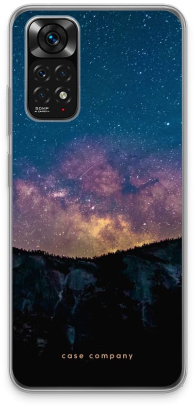 Case Company® - Hoesje geschikt voor Xiaomi Redmi Note 11 hoesje - Travel to space - Soft Cover Telefoonhoesje - Bescherming aan alle Kanten en Schermrand