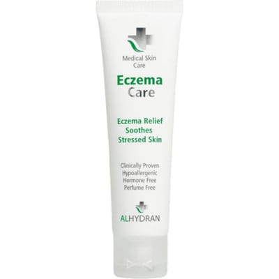 ALHYDRAN Eczema Care | Eczeemcrème tegen jeuk, roodheid & droge huid | Hormoonvrij | Aloë Vera | Voor baby tot volwassene | Tube 59 ml