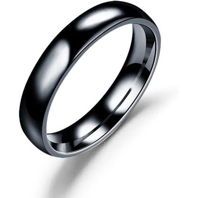 Eenvoudige 2mm 4mm 6mm Titanium Ring Dames Heren Voorkom Allergie Hoogglans Trouwringen Roestvrij Staal Koppel Vinger Sieraden 7&6mm