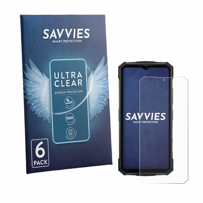 Savvies - Screenprotector voor Doogee Fire 7 Pro - Folie Beschermfolie transparant 6 Stuks